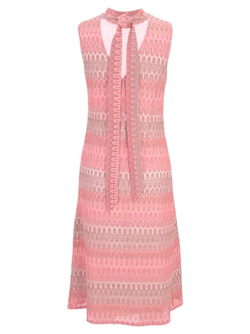 CARTOON Midikleid mit Stehkragen in Rosa/Taupe