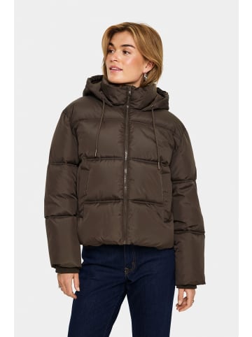 SAINT TROPEZ Jacke FeySZ Lockere Passform in Chocolate Brown