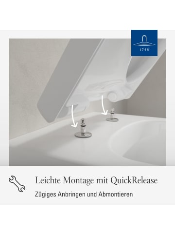Villeroy & Boch WC-Sitz Architectura in Weiß 445 x 374 x 59 mm