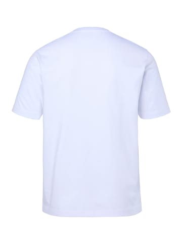 Men Plus Kurzarm T-Shirt in schneeweiß