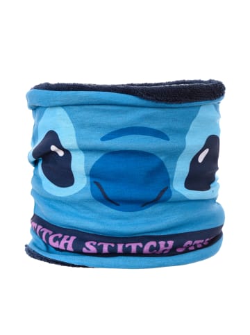 Stitch Kinder Schlauchschal Loop mit Fleecefutter in Blau