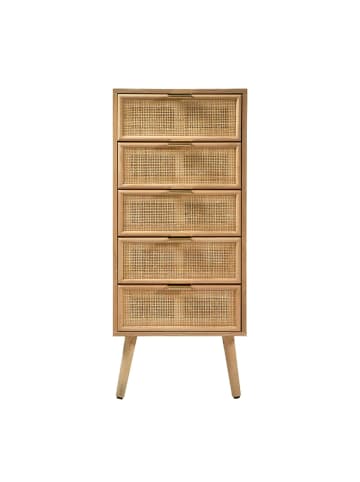 CALICOSY Hochkommode in Helles - (W) 36.5 x (H) 100,50 x (L) 42 cm