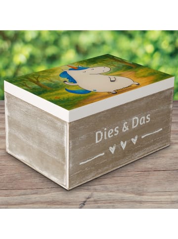Mr. & Mrs. Panda Aufbewahrungsbox Einhorn Mann Design ohne Spruch in Weiß