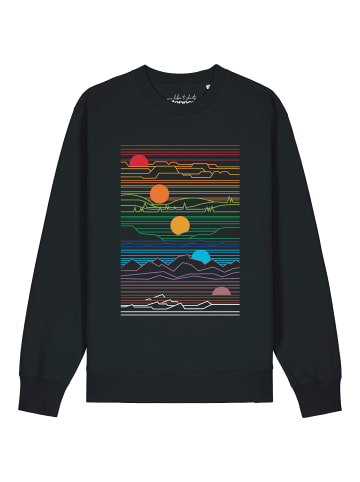 wat? Apparel Sweatshirt Sun And Moon in Schwarz