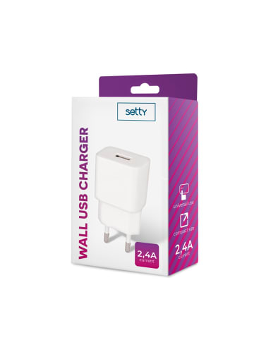 Anycubic Setty Ladegerät 1x USB 2,4A weiß
