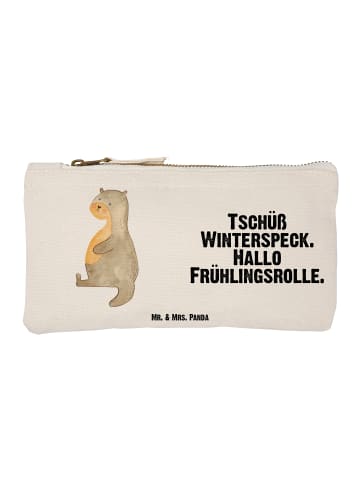 Mr. & Mrs. Panda Schminktasche Otter Bauch mit Spruch in Weiß