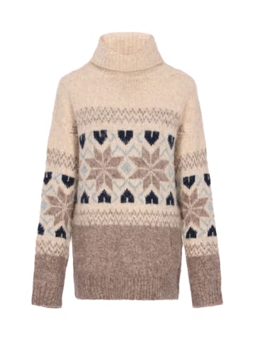 usha BLUE LABEL Damen Pullover in Beige Mehrfarbig