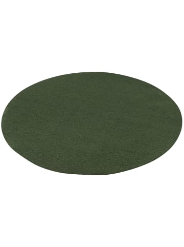 Snapstyle Luxus Hochflor Shaggy Teppich Velvet Rund in Groen