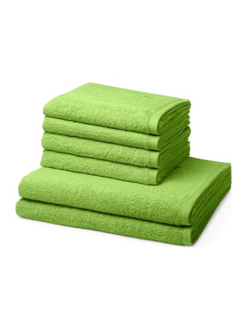 Ross 4 X Handtuch 2 X Duschtuch im Set Vita in Kiwi