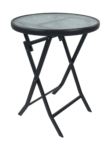 VCM  Bistrotisch Garten Balkontisch 55 cm Ø Sonlas in Anthrazit