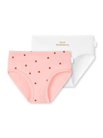 Schiesser Slip 2er Pack in Weiß/Rosa