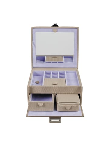 Windrose Corbello Schmuckkasten 21.5 cm taupe