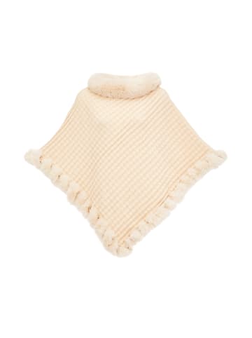 CHANI Damen Poncho in Wollweiss