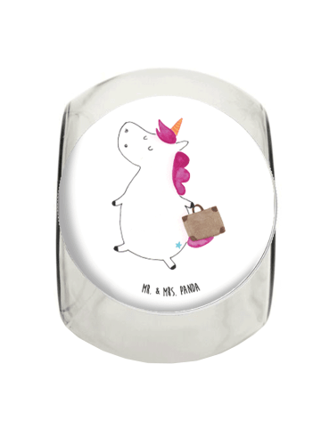 Mr. & Mrs. Panda Teedose Einhorn Koffer ohne Spruch in Weiß
