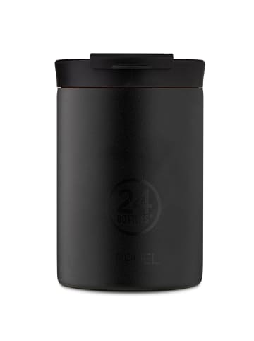 24Bottles Travel Trinkbecher 350 ml stone tuxedo black