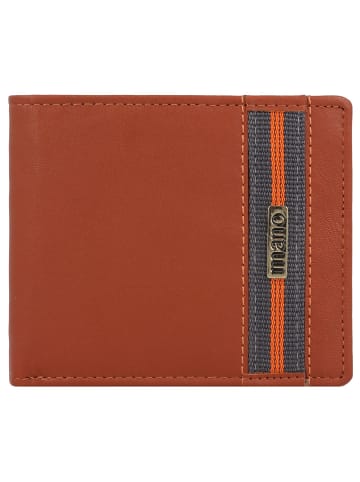 mano Don Leonardo Geldbörse RFID Leder 11,5 cm in cognac