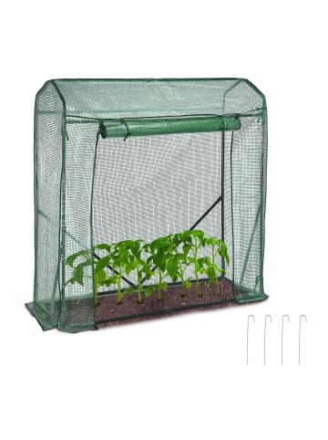 relaxdays Tomatengewächshaus in Grün - (B)152 x (H)154 x (T)50 cm