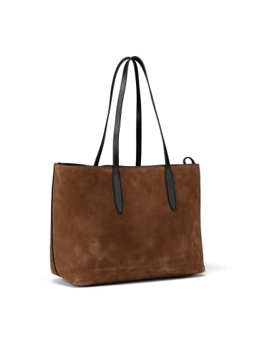 LIEBESKIND BERLIN Monogram Shopper Tasche Leder 47 cm in safari