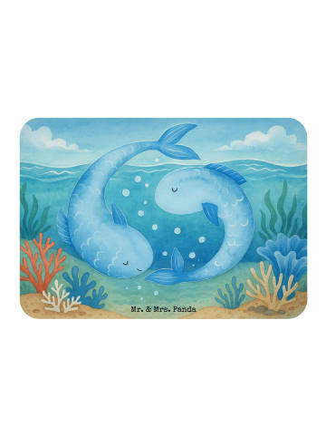 Mr. & Mrs. Panda Magnet mit Spruch Sternzeichen Fische Design oh... in Weiß