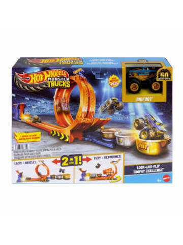 Mattel Spielzeug - Hot Wheels Monster Trucks 2-in-1 Loop & Flip Challenge