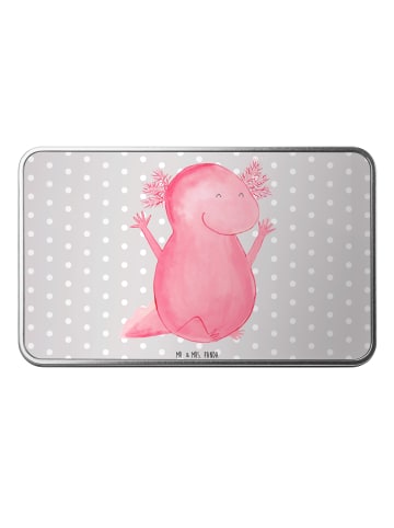 Mr. & Mrs. Panda Erinnerungsbox Axolotl Hurra ohne Spruch in Grau Pastell