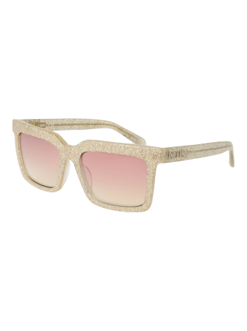 GCDS Unisex Sonnenbrille Rechtwinklig Gold