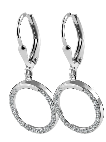 Adeliás Damen Anhänger aus 925 Silber mit Zirkonia in silber