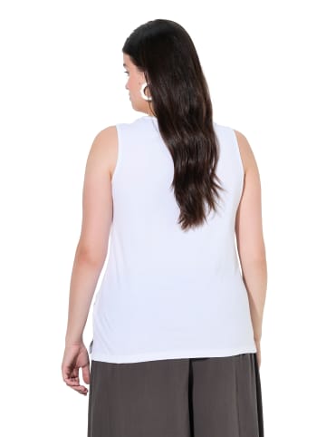 Ulla Popken Strick-Top in schneeweiß