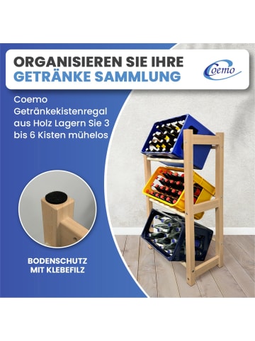 Mein-Regal Regal Thore Getränkeregal  in Natur