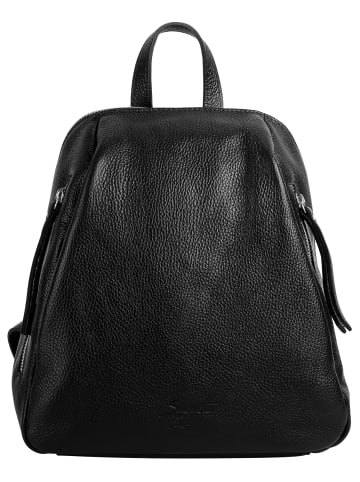 Samantha Look City-Rucksack echt Leder in schwarz