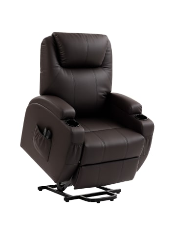 HOMCOM Relaxsessel-95L x 83B x 107H cm-Bräune