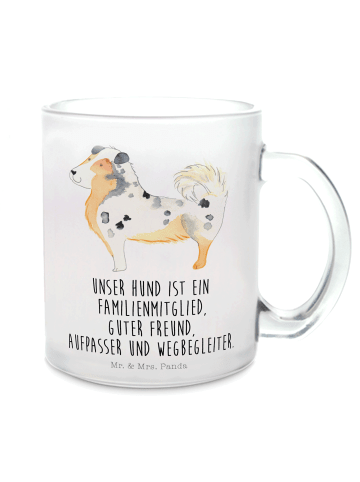 Mr. & Mrs. Panda Teetasse Hund Australien Shepherd mit Spruch in Transparent