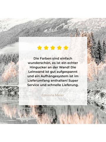 MuchoWow Leinwand bilder Gefrorener Fluss (BxH)