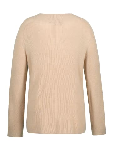 Ulla Popken Pullover in dunkles kitt