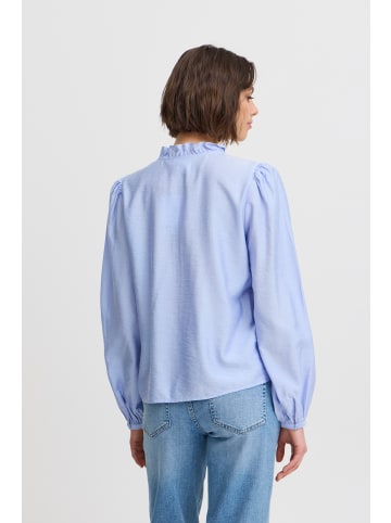 ICHI Bluse langarm IXLAYA Regular fit in Placid Blue