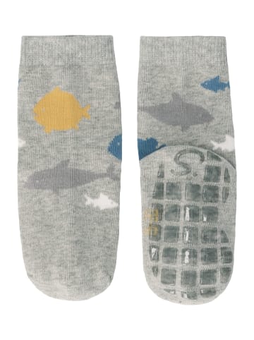 Sterntaler ABS-Socken DP Hai/Fische in mittelblau