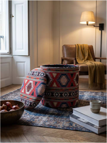KADIMA DESIGN Sitzhocker Stoff, handgefertigt, fertig montiert, Boho