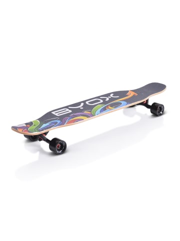 Byox Kinder Skateboard Longboard 42" in schwarz