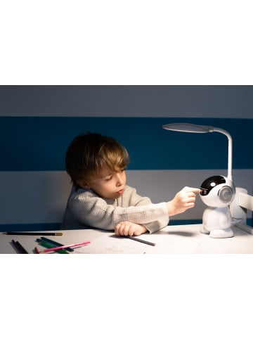 Maxcom Maxcom LuminaGlow 7W LED-Tischlampe Grau in weiß