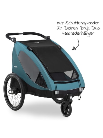 Hauck Sonnenschutz für Fahrradanhänger Dryk in schwarz