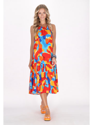 IZIA Women Dress in red multicolor