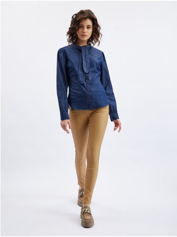 orsay Jeans Hemd in Dunkelblau