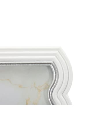 Mauro Ferretti Weißer Harzrahmen 19,9 x 1,5 x 25,2 cm (Innenmaße 15 x 20 cm)