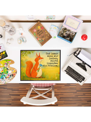 Mr. & Mrs. Panda schreibtischunterlage Eichhörnchen Blume Design... in Weiß