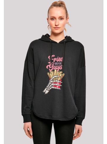 F4NT4STIC Oversized Hoodie Anti Valentinstag Fries in schwarz