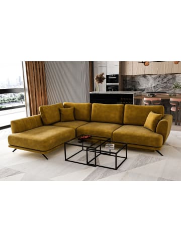 MF Design Lardo Recamiere Links in Amber -  (L) 191 x (B) 276 x (H) 90 cm
