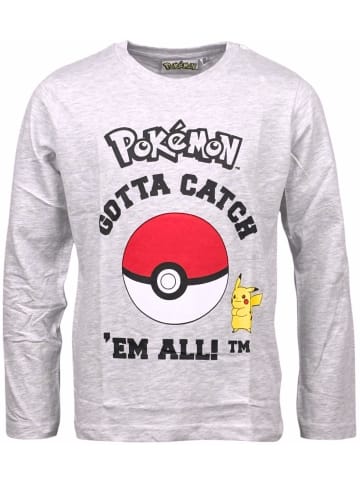 Pokémon Langarmshirt Pokémon  in Grau