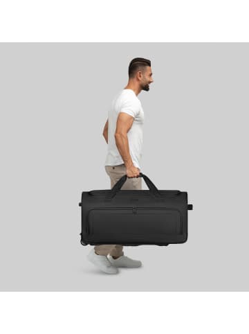 Redolz Duffle Essentials 2-Rollen XL Reisetasche 81 cm Sondergröße in black