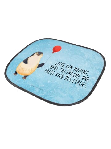 Mr. & Mrs. Panda Sonnenblende Auto Pinguin Luftballon mit Spruch in Eisblau