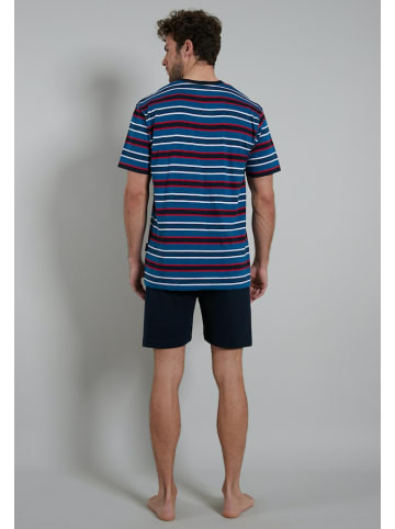 CECEBA Pyjama kurz für Herren in blau